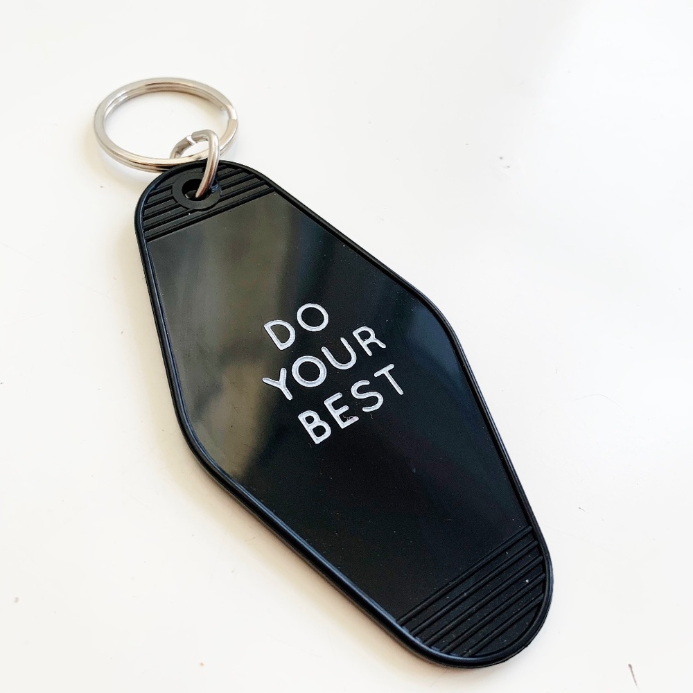Three Potato Four Vintage Style "Do Your Best" Keychain - NEW